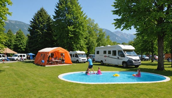 Vacances en famille au camping du lac du bourget